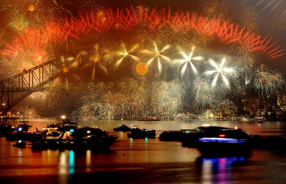 Revelionul 2012, în imagini. Vezi cele mai spectaculoase focuri de artificii din lume