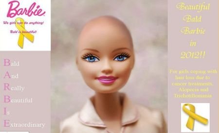 Păpuşi Barbie fără păr pentru fetiţele bolnave de cancer. Vi se pare o idee bună? 