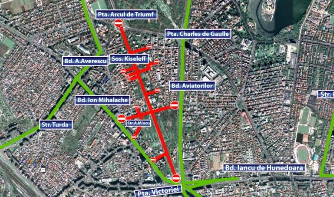 Traficul din Bucureşti, dat peste cap de proteste. Vezi harta străzilor cu restricţii