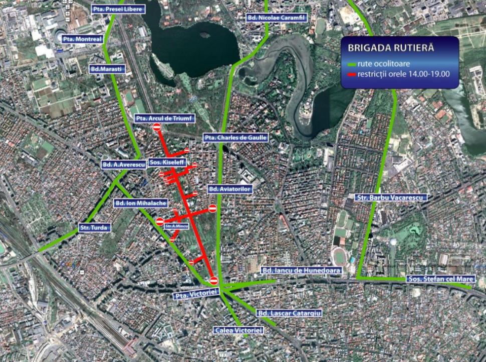 Traficul din Bucureşti, dat peste cap de proteste. Vezi harta străzilor cu restricţii 126726
