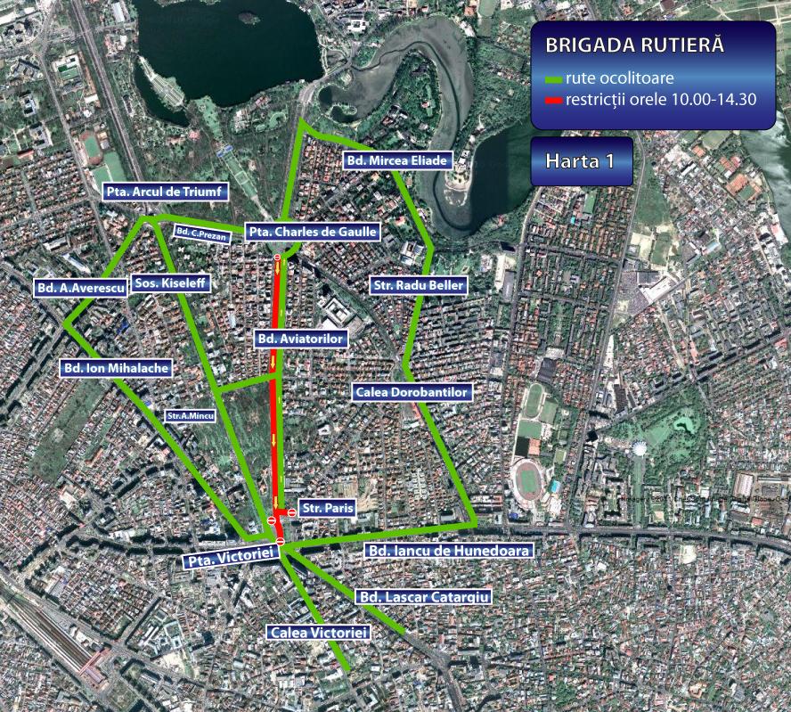 Sindicaliştii vor protesta în Piaţa Victoriei. Vezi restricţiile rutiere din zona mitingului  127540