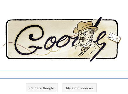 Românul pentru care Google şi-a schimbat logo-ul. 160 de când s-a născut I.L. Caragiale