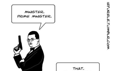 &quot;Ministru. Prim-ministru&quot;. Mihai Răzvan Ungureanu, caricaturizat în stil James Bond
