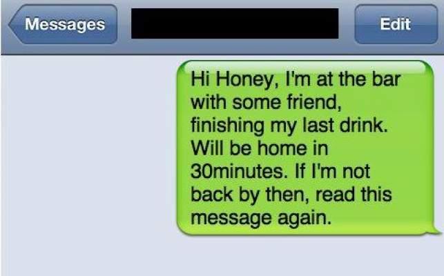 &quot;Draga mea, sunt la bar cu nişte prieteni şi beau ultimul pahar&quot;. Continuarea mesajului l-a adus în pragul divorţului 130463