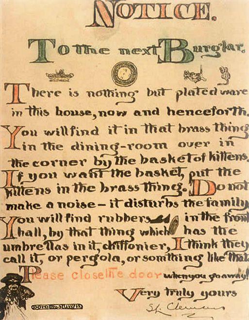 Mark Twain şi hoţii. Bileţelul care a făcut istorie 130497