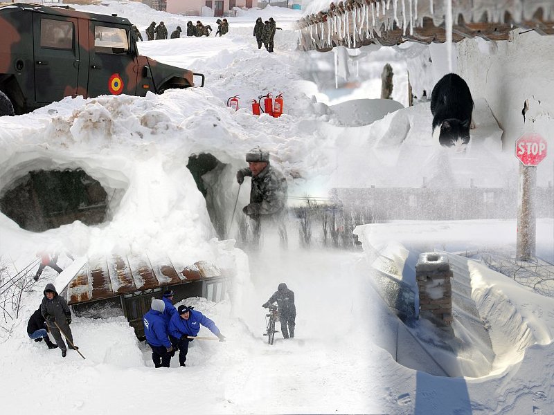 Jumătate din țară, sub ninsori: 46 de drumuri naționale, închise din cauza viscolului. VEZI LIVE cum se circulă în Capitală! 