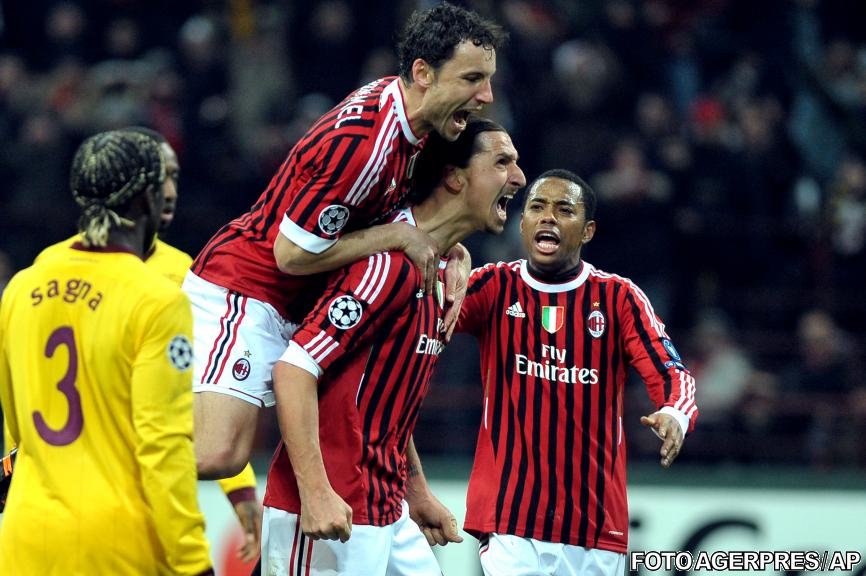AC Milan a învins cu 4-0 pe Arsenal, în optimile Ligii Campionilor. Zenit, victorie dramatică cu Benfica