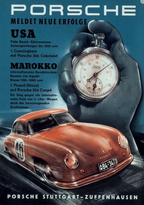 Pentru pasionaţii de maşini. Postere RETRO cu Porsche, fratele lui VW Beetle 132640