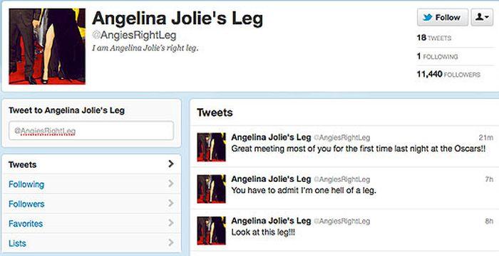 Piciorul dezgolit al Angelinei Jolie, vedetă pe Internet şi Twitter. Vezi cum a fost parodiat după noaptea Oscarurilor 133770