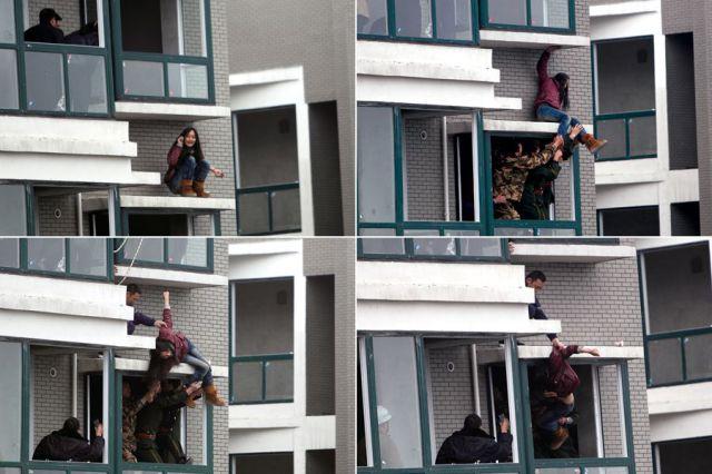 Salvare spectaculoasă a unei tinere sinucigaşe 134362