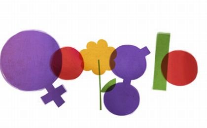 Astăzi, Google este FEMEIE. Vezi cum şi-a modificat logo-ul de Ziua Femeii