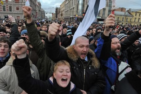 Opoziţia rusă estimează că sunt 25.000 de manifestanţi la Moscova. Autorităţile vorbesc de 10.000 de oameni