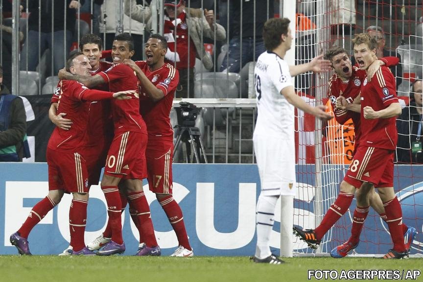 Bayern Munchen a reuşit cea mai mare victorie din fazele eliminatorii ale Ligii Campionilor, 7-0 cu FC Basel