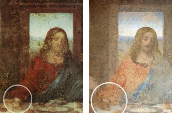 S-a crezut mai inspirat decât Leonardo Da Vinci. Un restaurator a modificat „Cina cea de taină” 136665