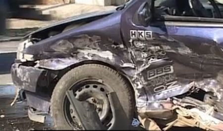 O maşină a Jandarmeriei a fost implicată într-un accident rutier la ieşirea din Arad