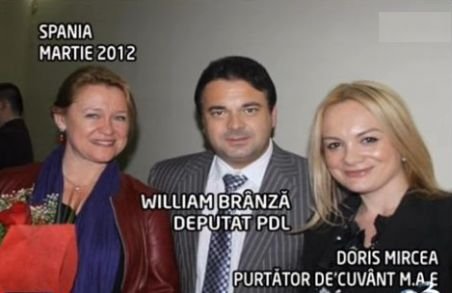 Purtătorul de cuvânt al MAE, implicat în activităţi politice? Doris Mircea, cu Udrea şi Brânză, la întâlniri politice ale PDL în Spania