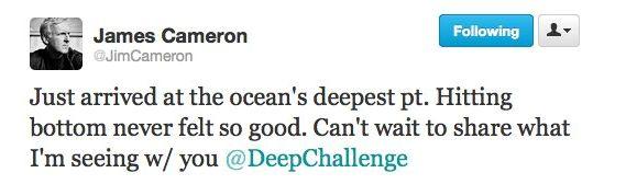 Regizorul James Cameron, primul om care a coborât singur până în cel mai adânc loc al Pământului 138427