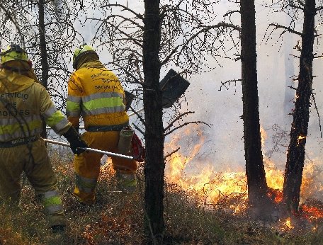 Spania. Peste 300 de pompieri se luptă pentru stingerea a 32 de incendii de pădure