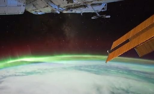 Imagini uimitoare. Cum se vede Aurora Australă din Staţia Spaţială Internaţională