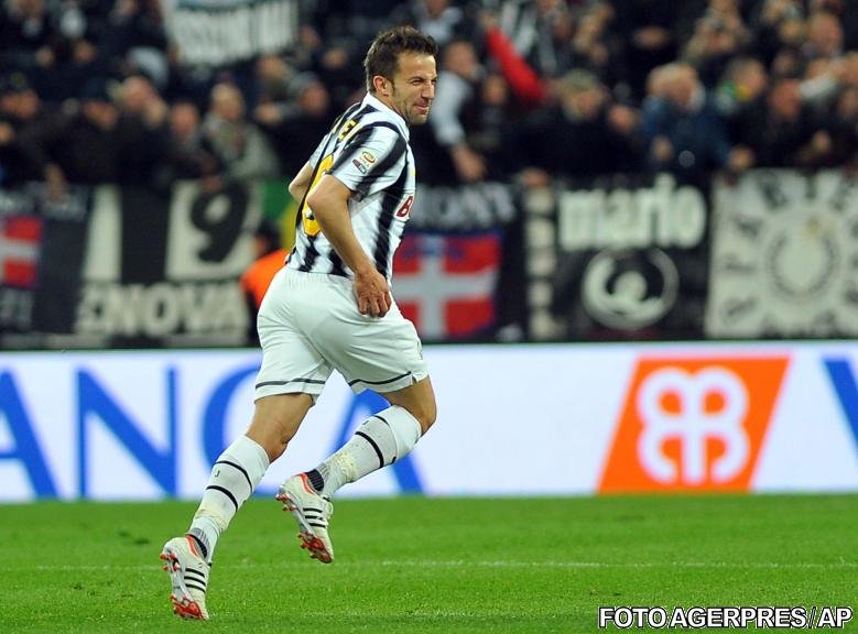 Serie A: Del Piero o readuce pe Juventus pe primul loc. Mutu a marcat pentru Cesena