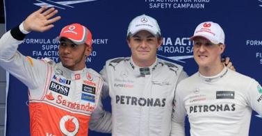 Rosberg obține primul pole position al carierei. Schumacher va pleca al doilea în MP al Chinei