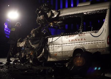Polonia. O coliziune între un autocar şi un camion s-a soldat cu 24 de răniţi