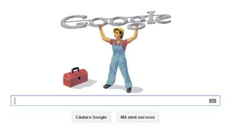 Google sărbătoreşte Ziua Muncii printr-un logo special