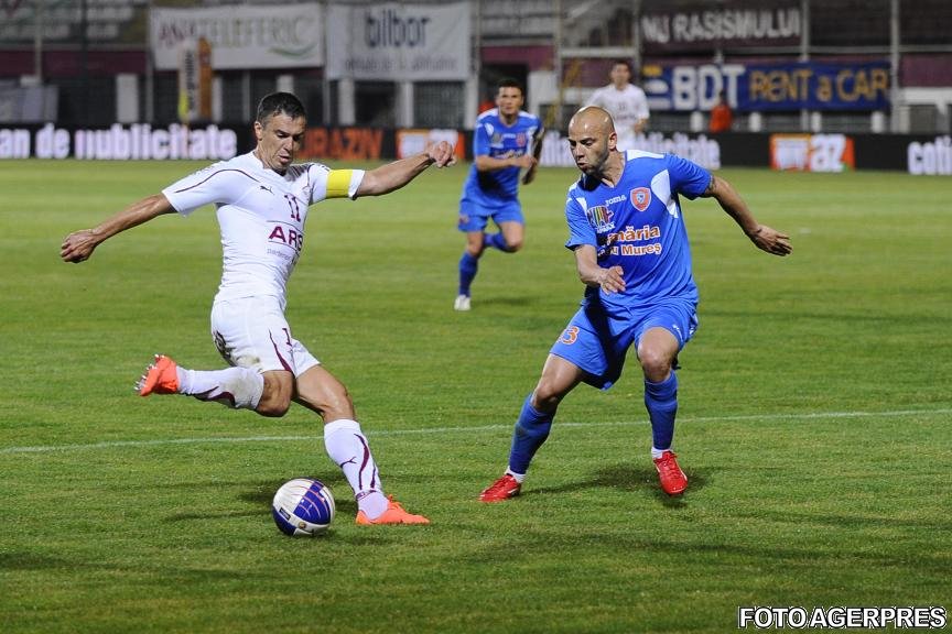 Rapid se îndepărtează de titlu, după 1-1 pe teren propriu cu FCM Tg. Mureş