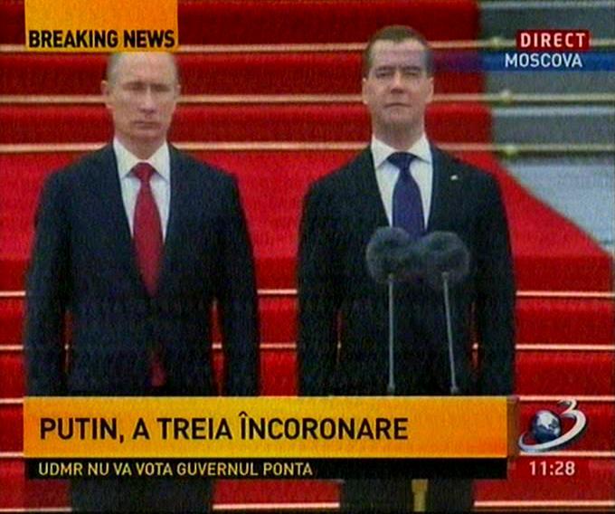 Vladimir Putin, încoronat pentru a treia oară la conducerea Rusiei. Vei vedea în imagini un invitat surpriză 145079