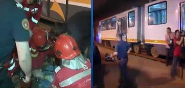 IMAGINI ŞOCANTE de la accidentul de tramvai din Capitală 145719
