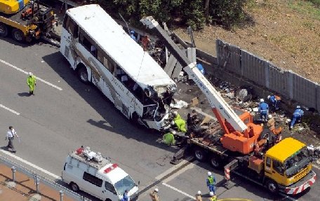 SUA. 65 de persoane rănite în urma ciocnirii a şase autobuze