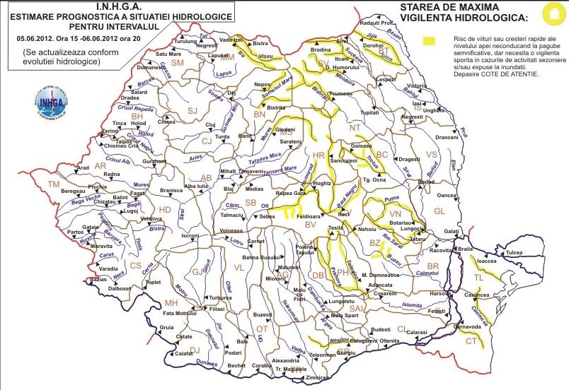 Hidrologii au emis Cod Galben de inundaţii. Aflaţi care sunt zonele vizate  150047
