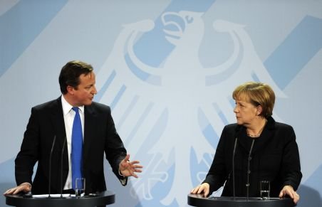 Cameron şi Merkel au căzut de acord: Pactul bugetar, necesar dar nu suficient pentru depăşirea crizei