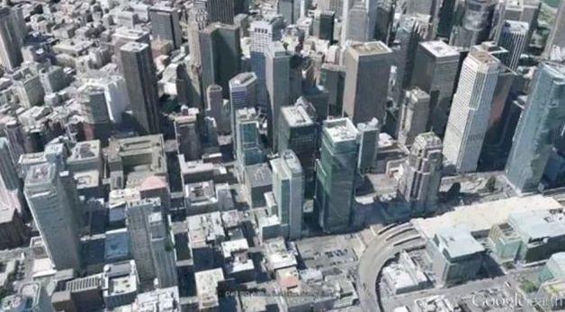 Ca şi cum ai avea elicopter personal. Google Maps, varianta 3D, îţi permite să &quot;zbori&quot; printre zgârie-nori 150513