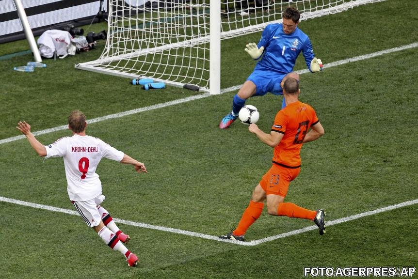 Danemarca a produs prima mare surpriză de la EURO: A câştigat cu 1-0 în faţa Olandei