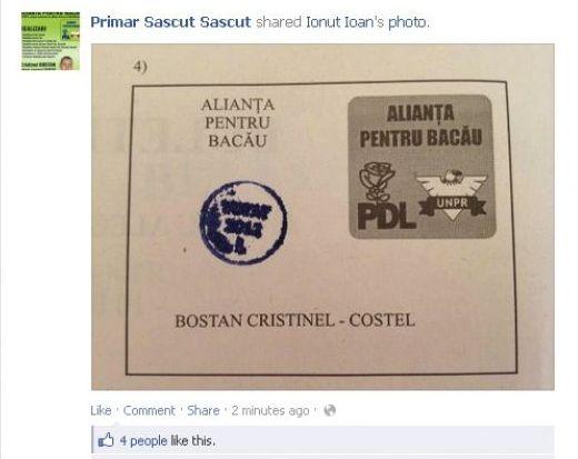 Şi-a fotografiat votul şi apoi l-a postat pe pagina sa de Facebook 150849