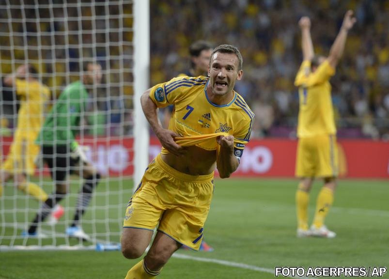 Ucraina învinge Suedia cu 2-1 prin dubla lui Shevchenko