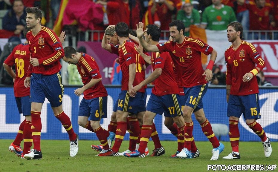 Spania obţine cea mai clară victorie de la EURO 2012, 4-0 cu Irlanda