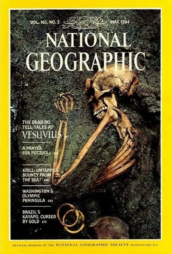 Imaginile care au făcut istorie. &quot;Morţii îşi spun povestea la poalele Veziuviului&quot;. Cele mai tari coperţi ale revistei National Geographic