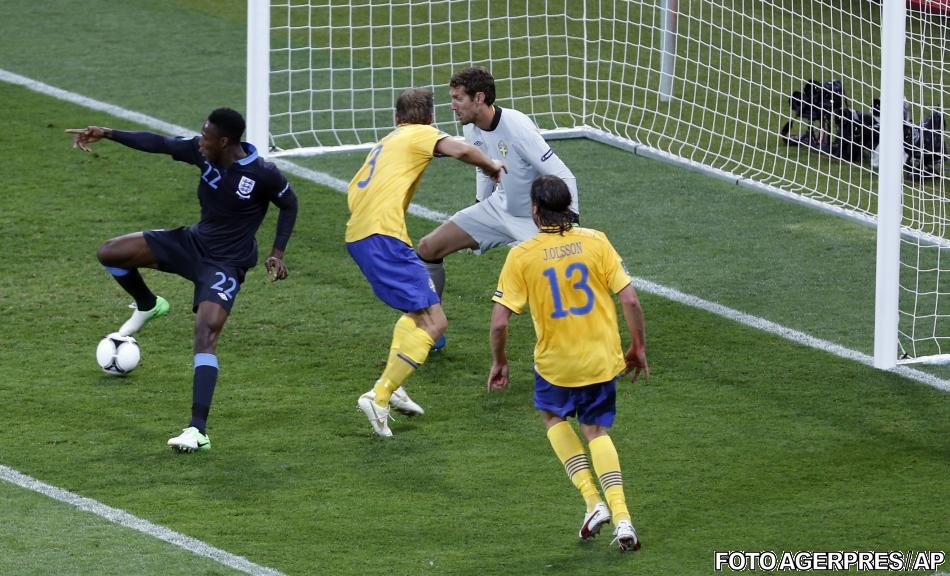 EURO 2012: Anglia se impune cu 3-2 în faţa Suediei, în cel mai nebun meci al turneului