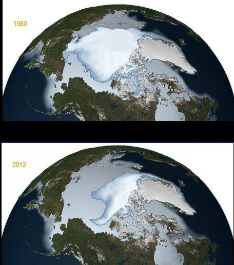 Se topeşte Polul Nord! Gheaţa arctică, înjumătăţită în ultimii 30 de ani 153004