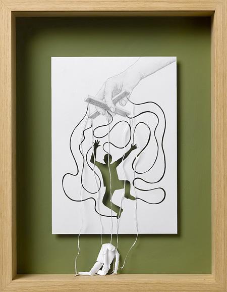 Ce pot face două mâini dibace: Sculpturi incredibile în...hârtie 153772