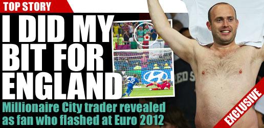 El este milionarul englez care şi-a arătat „cucul“, de la peluză, în timpul loviturilor de departajare la Anglia - Italia 154157