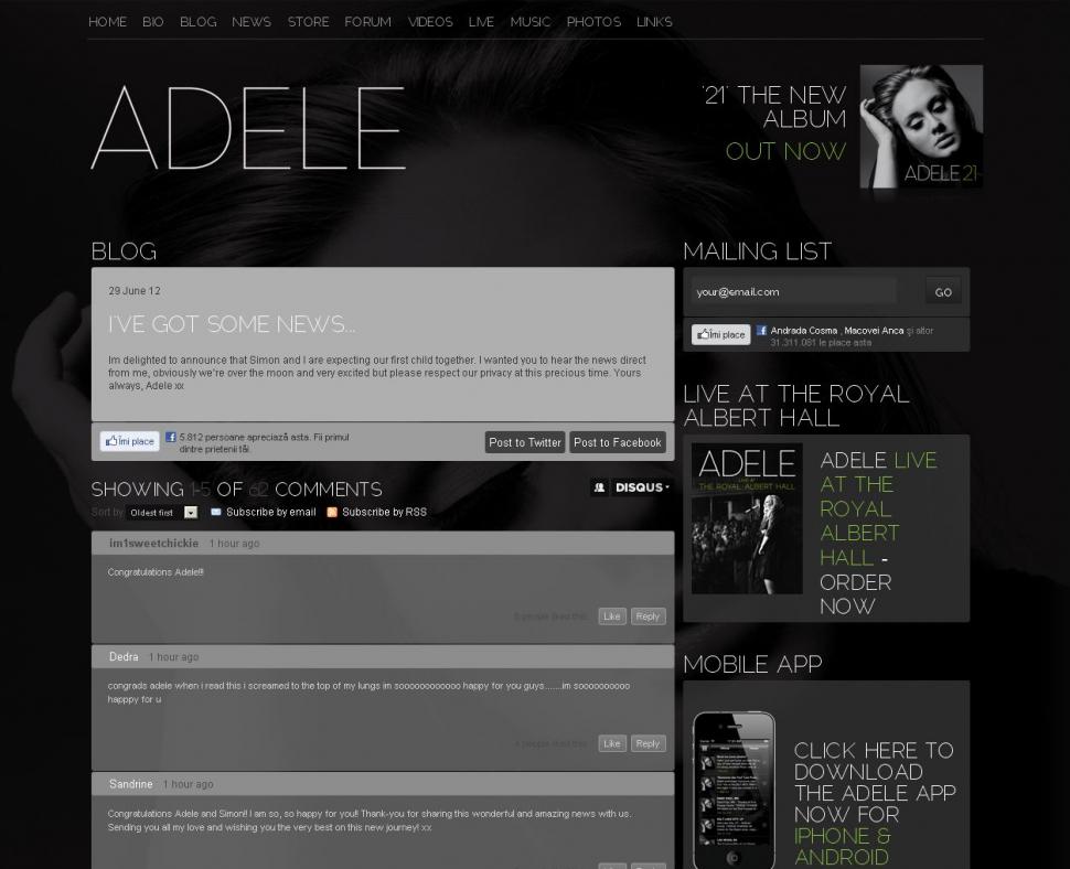 Adele este însărcinată. Vezi ce mesaj are cântăreaţa pentru fanii ei 154628