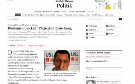 Cum sunt văzute participarea lui Ponta la summitul UE şi scandalul plagiatului, în presa germană