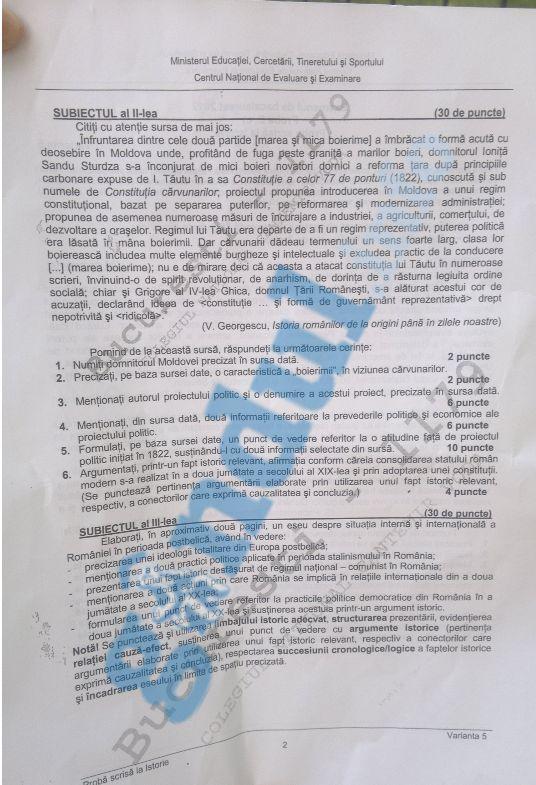 Bacalaureat 2012. Vezi ce subiecte s-au dat la istorie şi matematică  155276