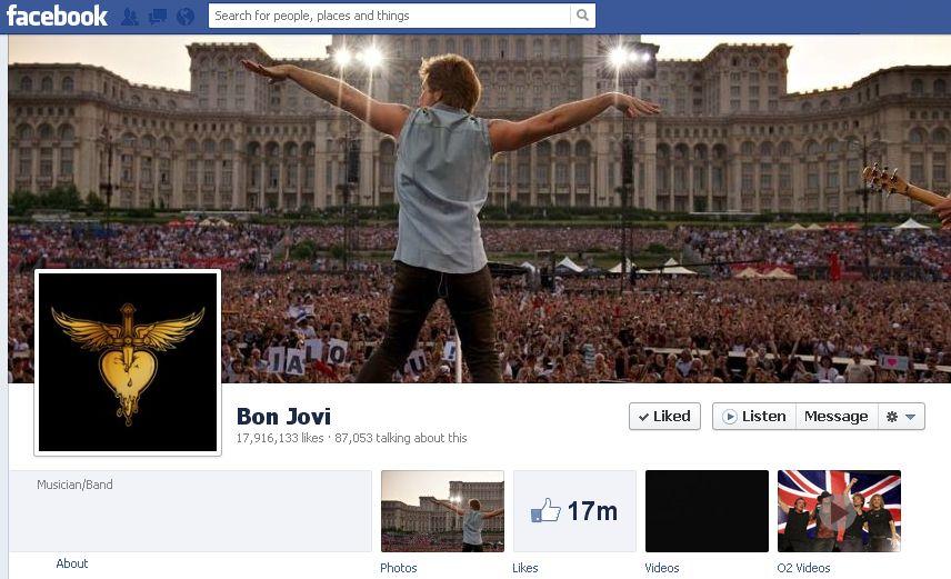 Dovada că lui Bon Jovi i-a plăcut România. Fotografia făcută în Piaţa Constituţiei a primit zeci de mii de &quot;like-uri&quot; 155416