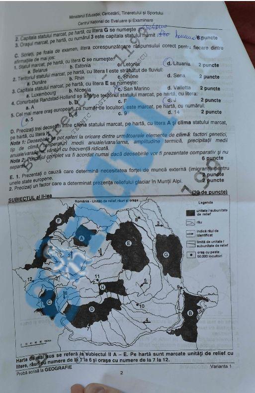 BACALAUREAT 2012 - Vezi subiectele la geografie 155690