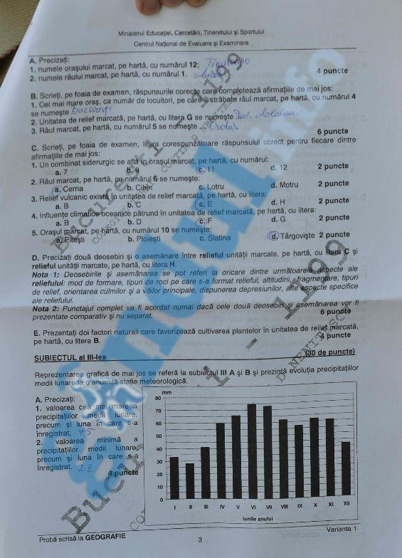 BACALAUREAT 2012 - Vezi subiectele la geografie 155693