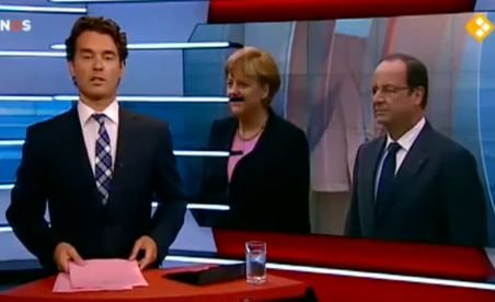 Merkel este Hitler. Mustața accidentală, „atașată“ de către o televiziune olandeză 